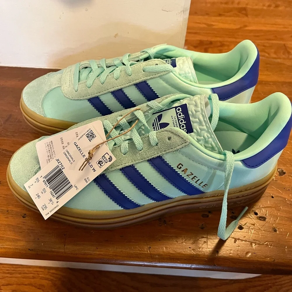 adidas Gazelle Bold platform, size 7, Clear Mint, NIB - Picture 9 of 14
